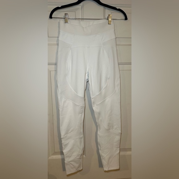 Lululemon New Ambition Super High-Rise‎ Tight Size 6 White Run Gym Yoga Pants. - Picture 1 of 6